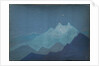 Himalayas, Moonlit Mountains, sketch, 1933 by Nicholas Roerich