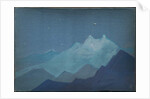 Himalayas, Moonlit Mountains, sketch, 1933 by Nicholas Roerich
