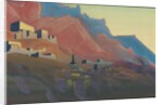 Ladakh, Sunset, 'Holy Mountains' series, 1933 by Nicholas Roerich