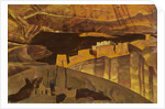 White House ruins in Canyon De Chelly, 1921 by Nicholas Roerich