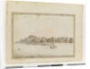 Opp. p. 19. 'Santa Cruz on the SE side of Teneriffe; Sirius & Convoy in the Roads. June 1787. The Peak Shewing in a Gap betweeen two other Mountains', c.1802 by William Bradley