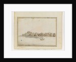 Opp. p. 19. 'Santa Cruz on the SE side of Teneriffe; Sirius & Convoy in the Roads. June 1787. The Peak Shewing in a Gap betweeen two other Mountains', c.1802 by William Bradley