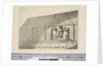 F.18 The Inside of the House, in the Morai, in Atooi, c.1773-84 by John Webber