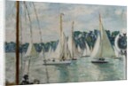 Racing Yachts on the Seine by Jacques-Emile Blanche