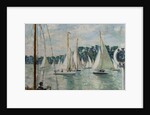 Racing Yachts on the Seine by Jacques-Emile Blanche