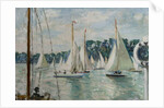 Racing Yachts on the Seine by Jacques-Emile Blanche