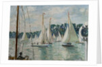 Racing Yachts on the Seine by Jacques-Emile Blanche