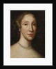 Head of a lady with a pearl necklace by School Scottish
