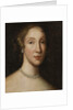 Head of a lady with a pearl necklace by School Scottish