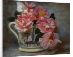 Striped Roses in a Ship Mug by John Henry Lorimer