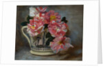 Striped Roses in a Ship Mug by John Henry Lorimer