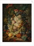 Still life with fruit and flowers by Jan van Os