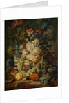 Still life with fruit and flowers by Jan van Os