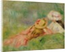 Young Girls on the River Bank by Pierre Auguste Renoir