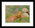 Young Girls on the River Bank by Pierre Auguste Renoir