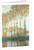 Poplars on the banks of the Epte, Autumn, 1891 by Claude Monet