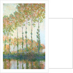 Poplars on the banks of the Epte, Autumn, 1891 by Claude Monet