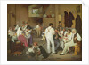 Danish artists at the Osteria la Gonsola, Rome, 1837 by Ditlev Conrad Blunck