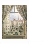 View of the Freyung, Vienna, 1825 by Friedrich Wigand