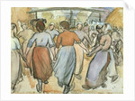 The Round, c.1884 by Camille Pissarro
