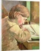 Paul Writing, c.1894 by Camille Pissarro