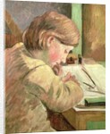 Paul Writing, c.1894 by Camille Pissarro