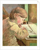 Paul Writing, c.1894 by Camille Pissarro