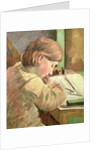Paul Writing, c.1894 by Camille Pissarro