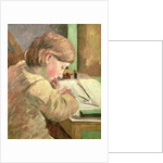 Paul Writing, c.1894 by Camille Pissarro