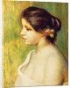 Young Woman with Flowers at her Ear, 1898 by Pierre Auguste Renoir
