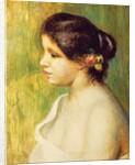 Young Woman with Flowers at her Ear, 1898 by Pierre Auguste Renoir