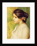 Young Woman with Flowers at her Ear, 1898 by Pierre Auguste Renoir