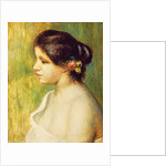 Young Woman with Flowers at her Ear, 1898 by Pierre Auguste Renoir