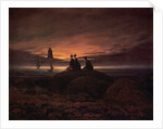 Moon Rising Over the Sea, 1822 by Caspar David Friedrich