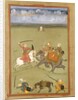 A Prince Fighting his Enemies on an Elephant, c.1710 by Indian School