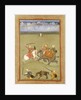A Prince Fighting his Enemies on an Elephant, c.1710 by Indian School