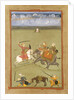 A Prince Fighting his Enemies on an Elephant, c.1710 by Indian School