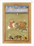 A Prince Fighting his Enemies on an Elephant, c.1710 by Indian School