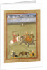 A Prince Fighting his Enemies on an Elephant, c.1710 by Indian School