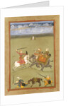 A Prince Fighting his Enemies on an Elephant, c.1710 by Indian School