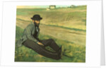 Eugene Manet by Edgar Degas