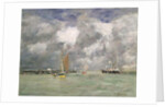 High Tide at Trouville, c.1892-96 by Eugene Louis Boudin