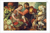 Woman Selling Vegetables, 1567 by Joachim Beuckelaer or Bueckelaer