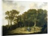 A Wooded Landscape with the Artist Sketching by Aelbert Cuyp