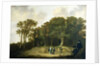 A Wooded Landscape with the Artist Sketching by Aelbert Cuyp