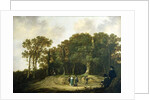 A Wooded Landscape with the Artist Sketching by Aelbert Cuyp