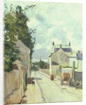 Rue de l'Ermitage, Pontoise, 1874 by Camille Pissarro