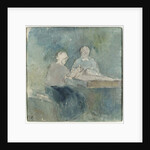 Two Peasants at the Table, c.1874 by Camille Pissarro