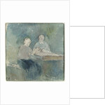 Two Peasants at the Table, c.1874 by Camille Pissarro