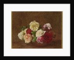 Roses in a bowl, 1884 by Ignace Henri Jean Fantin-Latour